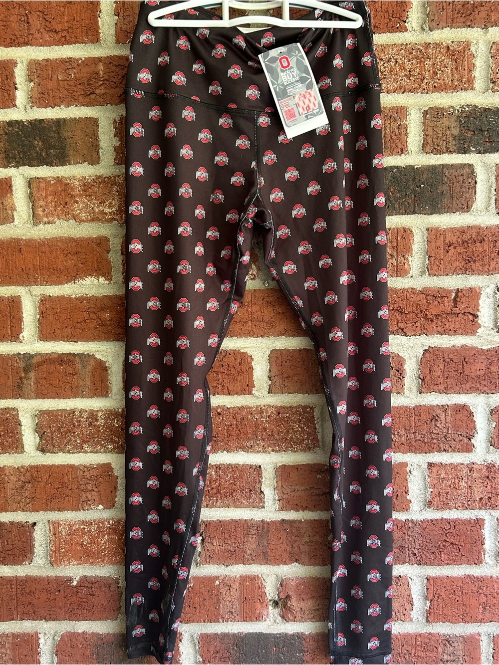 Ohio State Buckeyes Women's Leggings Game On Allover Print Size Medium New!